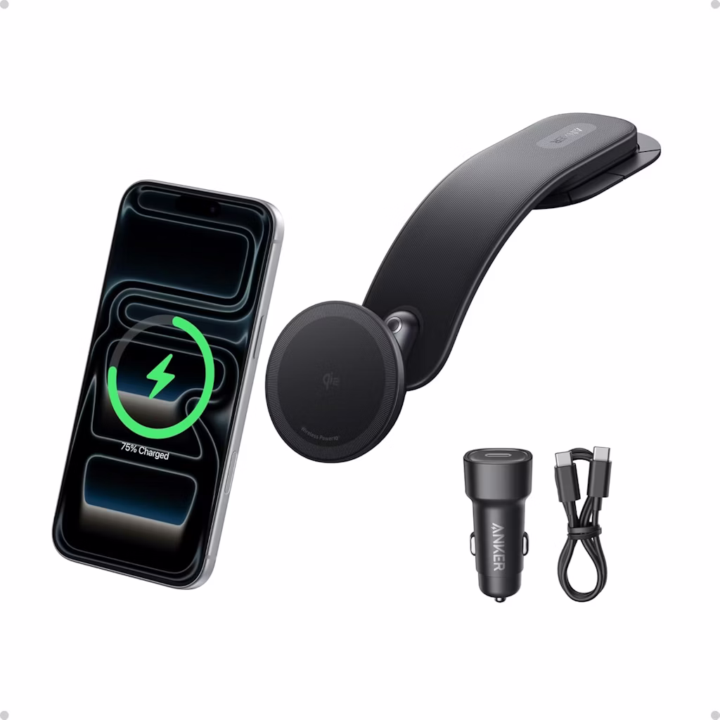Anker 15W Magnetic MagSafe Compatible Wireless Car Charger: $39.99 Anker 15W Magnetic MagSafe Compatible Wireless Car Charger: $39.99