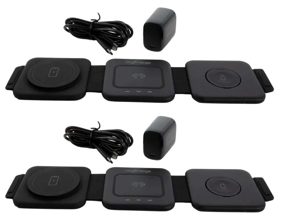 MyCharge 3-in-1 Wireless Charging Pad 2-Pack: $20