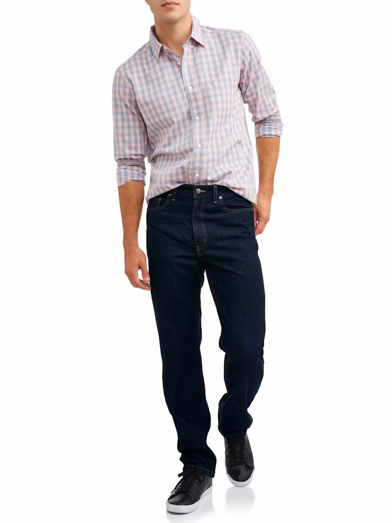 George Men's Relaxed Fit 100% Cotton Jeans: $13