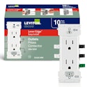 Leviton Lever Edge 15A Duplex Wall Outlet 10-Pack for $20 + free shipping w/ Prime