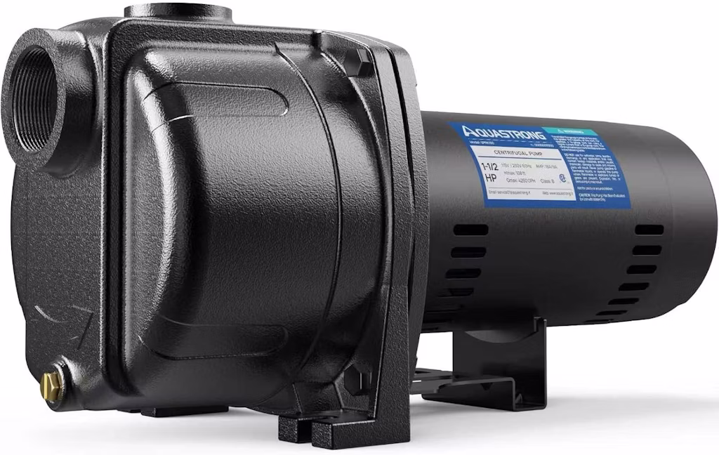 Aquastrong 1.5 HP Shallow Well Jet/Centrifugal Pump: $299 Aquastrong 1.5 HP Shallow Well Jet/Centrifugal Pump: $299