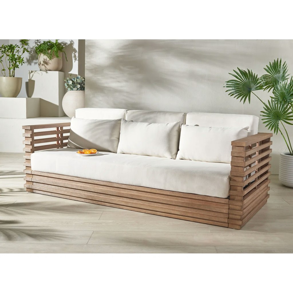 Priya Eucalyptus Patio Sofa at AllModern: $1,645 + extra 10% off Priya Eucalyptus Patio Sofa at AllModern: $1,645 + extra 10% off
