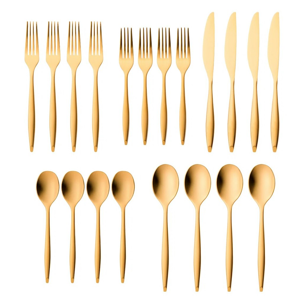 Milano 20-Piece Stainless Steel Flatware Set at AllModern : $86 + extra 10% off 