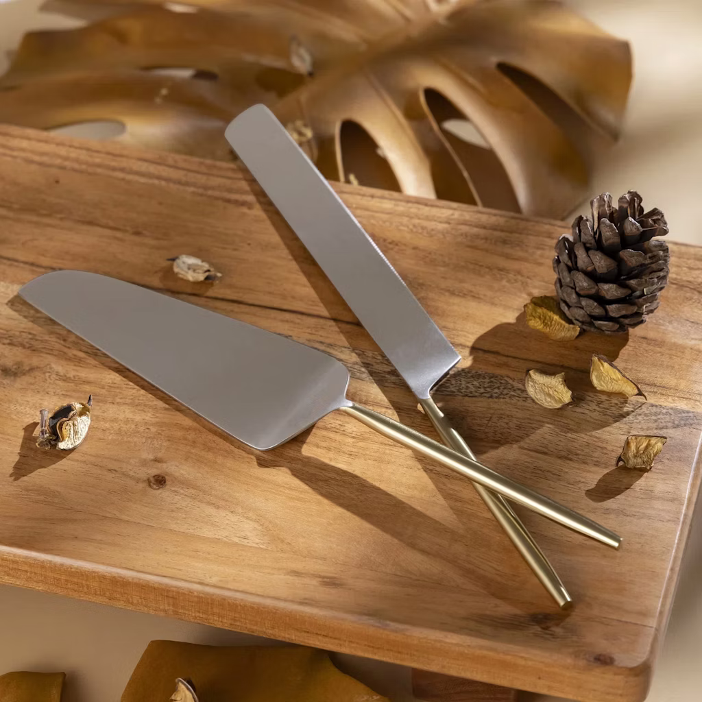 Stainless Steel Dessert Serving Set of 2 at AllModern: $57 + extra 10% off Stainless Steel Dessert Serving Set of 2 at AllModern: $57 + extra 10% off