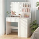 Vasagle 35" Kailyn Vanity Desk with Lights for $120 + free shipping
