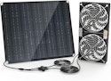 Moajerry 30W Solar Panel Exhaust Fan Kit for $27 + free shipping