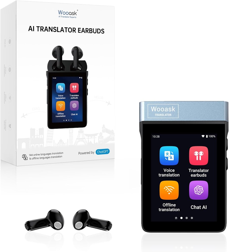 Wooask A9 AI Real Time Translation Earbuds: $179.99