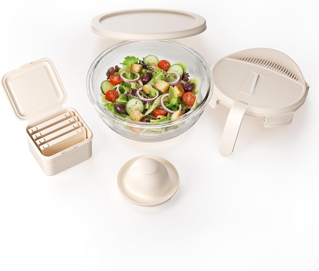 Genicook Salad Chopper with 8.5 Cup Glass Bowl: $16.39 Genicook Salad Chopper with 8.5 Cup Glass Bowl: $16.39