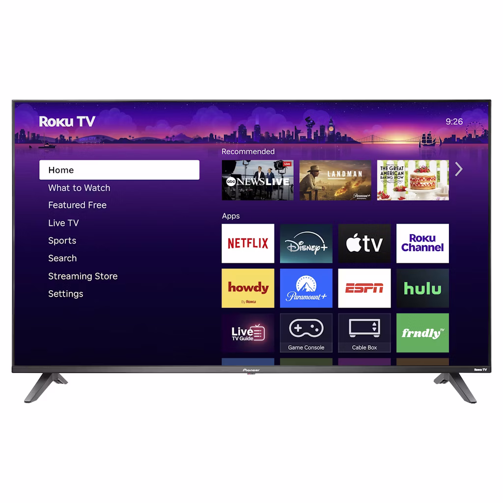 Pioneer R851 Series PN50-R851-26U 50" 4K (HDR LED) UHD Smart TV: $160