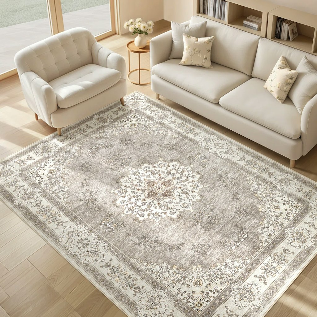 Dakota Fields 8x10ft Washable Boho Large Neutral Vintage Soft Rug: 2 for $72 Dakota Fields 8x10ft Washable Boho Large Neutral Vintage Soft Rug: 2 for $72
