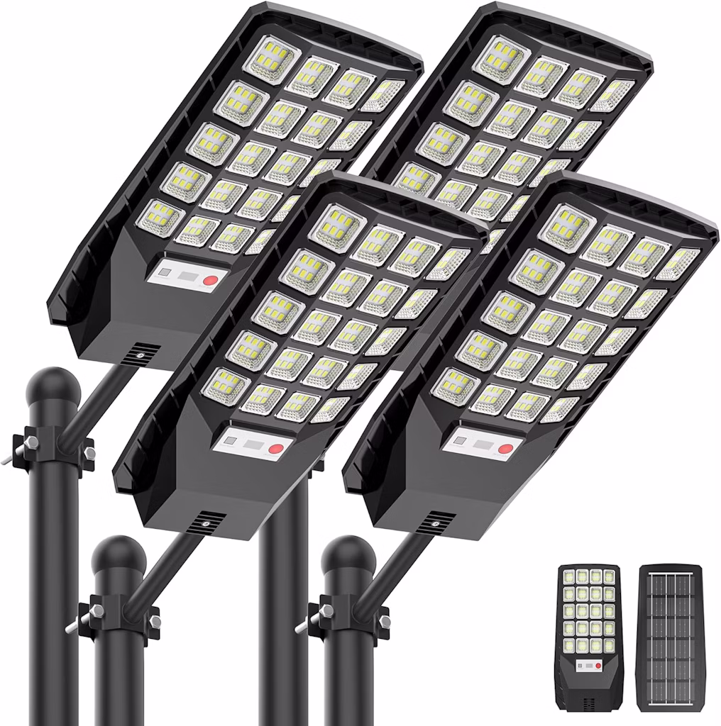 Okpro 320° Waterproof Solar Street Lights 4-Pack: $49.99