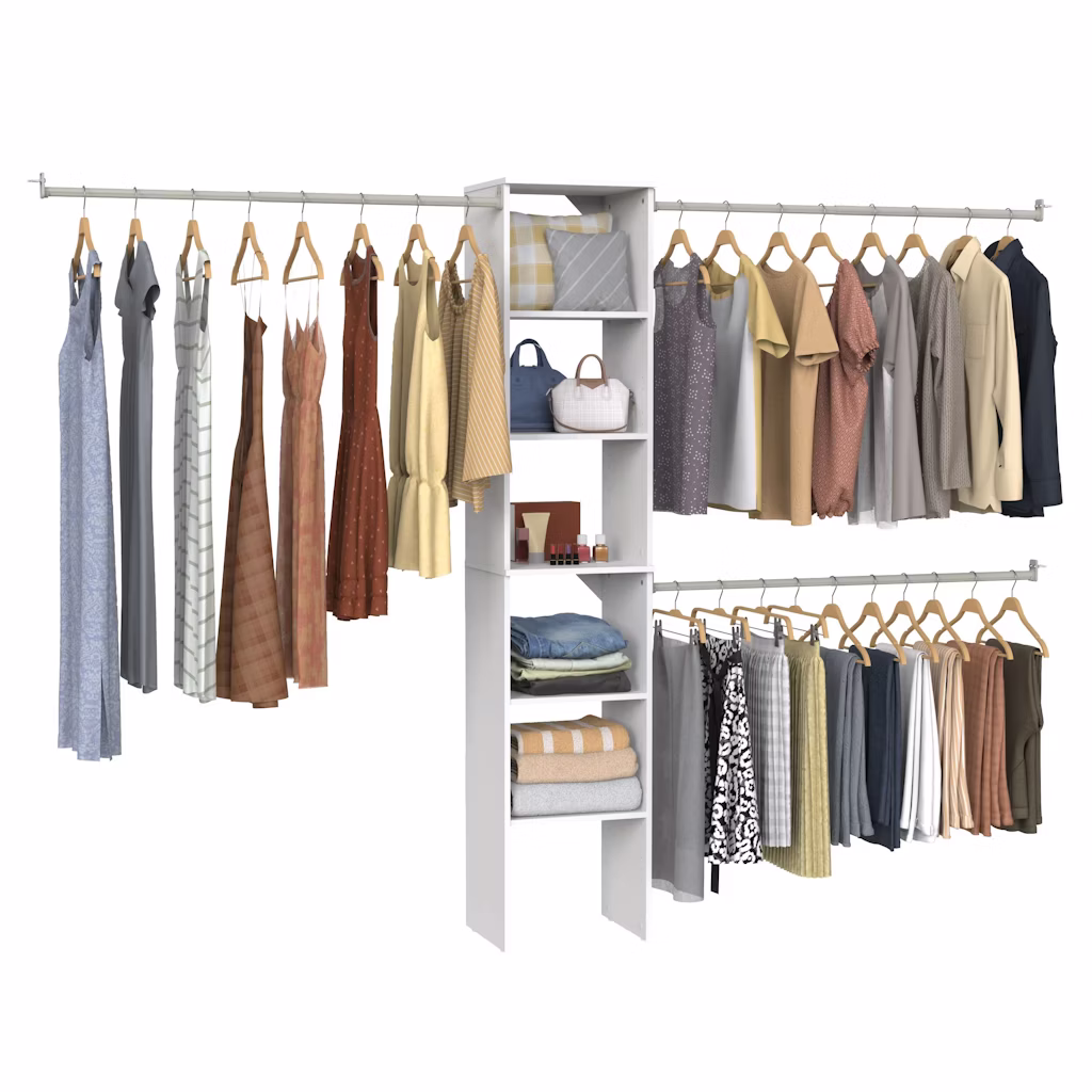 ClosetMaid BrightWood 4-Ft. to 6-Ft. Closet System: $100