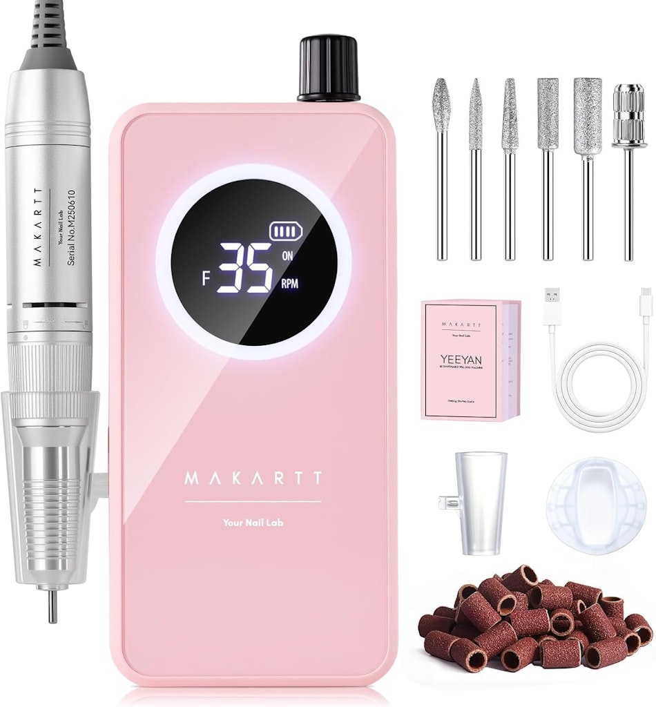 Makartt 35000RPM Rechargeable Nail Drill: $37.98
