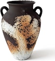 Cerivya 10" Rustic Terracotta Vase with Handles for $18 + free shipping w/ Prime