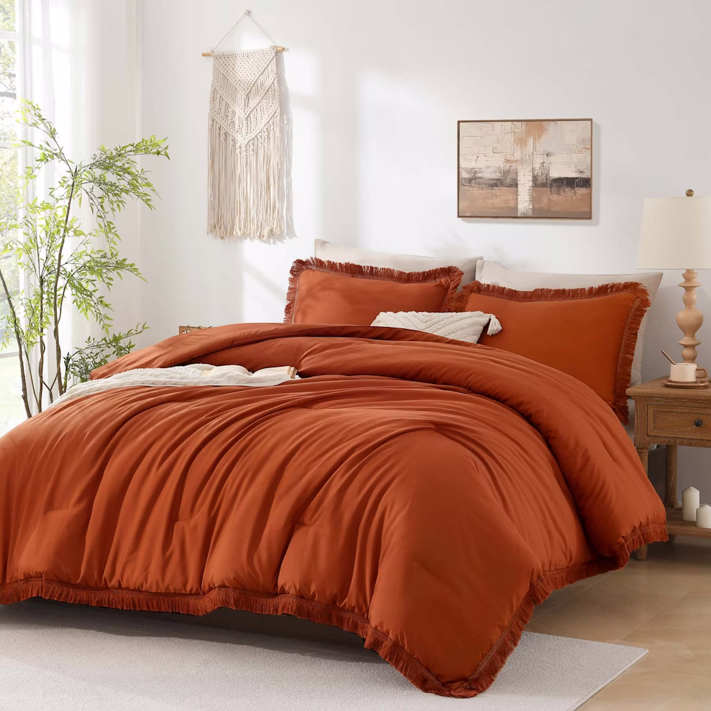 Andency Boho Tassel Comforter Set: $27.49