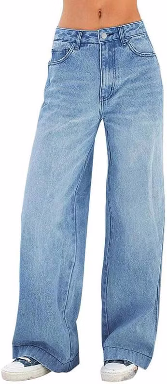 Emmiol Women's Mid Waist Wide Leg Jeans: $32