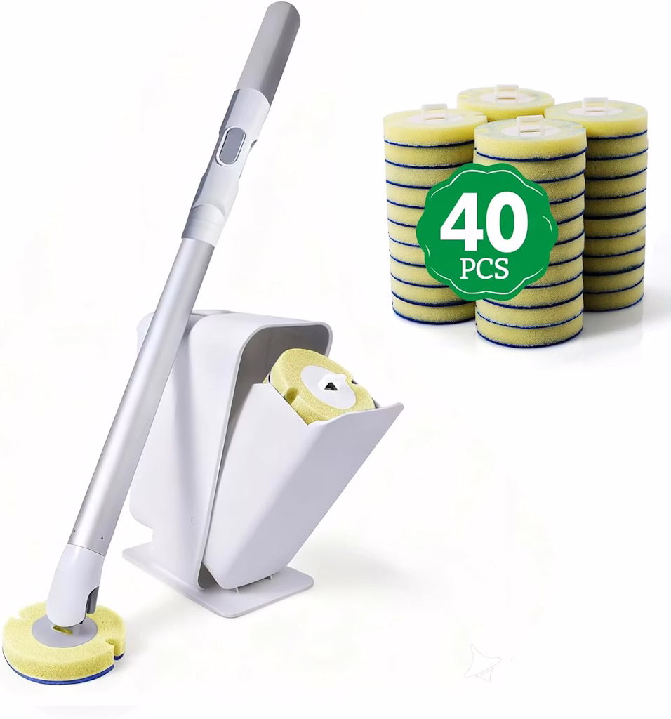 Eyliden Toilet Bowl Wand Kit with 40-Refills: $9.99