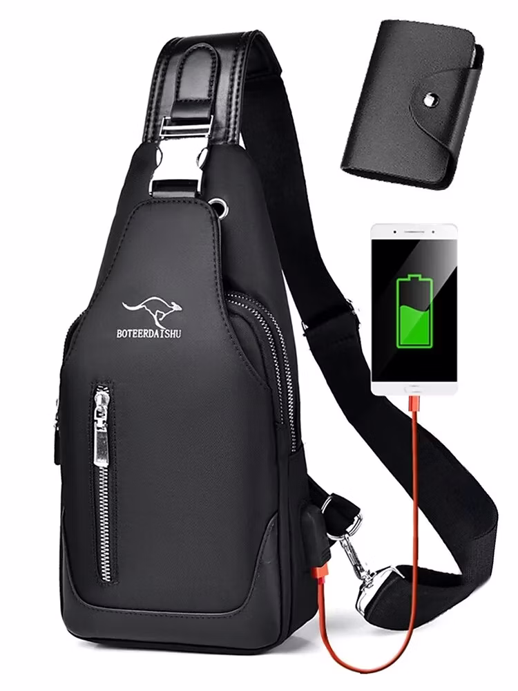 2-Piece Men's Waterproof Sling Bag: $9