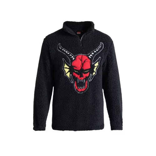 Netflix Stranger Things Men's Plush Fleece Quarter Zip Sweatshirt: from $8