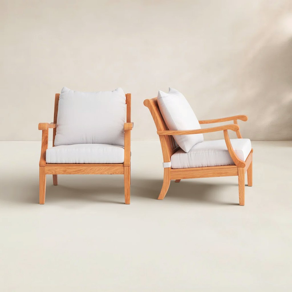 Arizona Teak Patio Chair with Cushions (Set of 2) at Birch Lane: $429 off + an extra 10% off