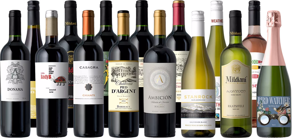 Splash Wines Vineyard and Top Shelf 15-Pack: $105