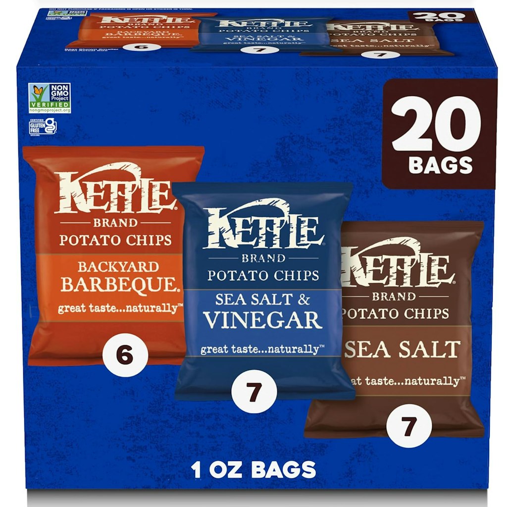  Kettle Brand Potato Chips 20-Count Variety Pack: $7.48 via Sub & Save