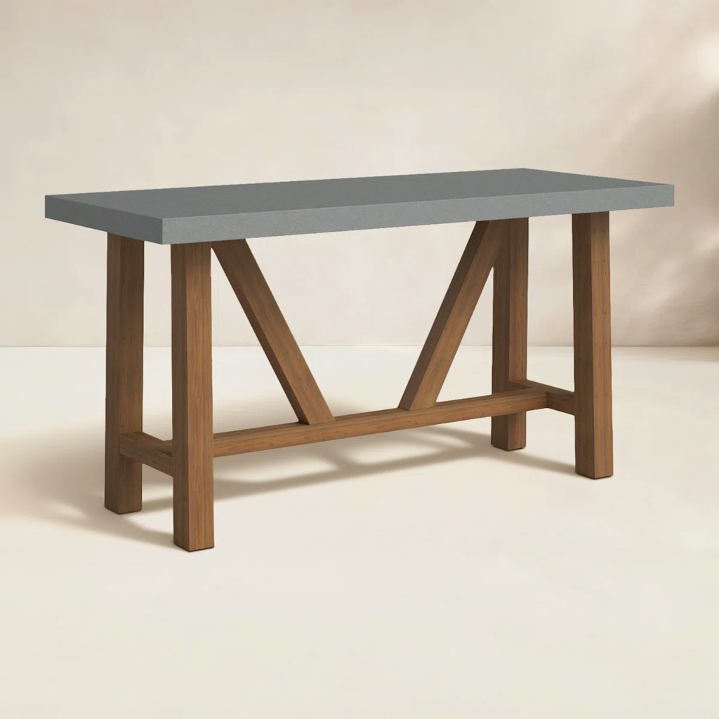 Nicole 70'' Concrete Outdoor Dining Table: $200 off + an extra 10% off