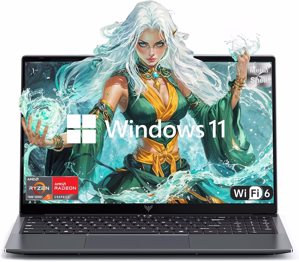Kaigerr 16GB RAM 512GB SSD Light Gaming Laptop: $449.99
