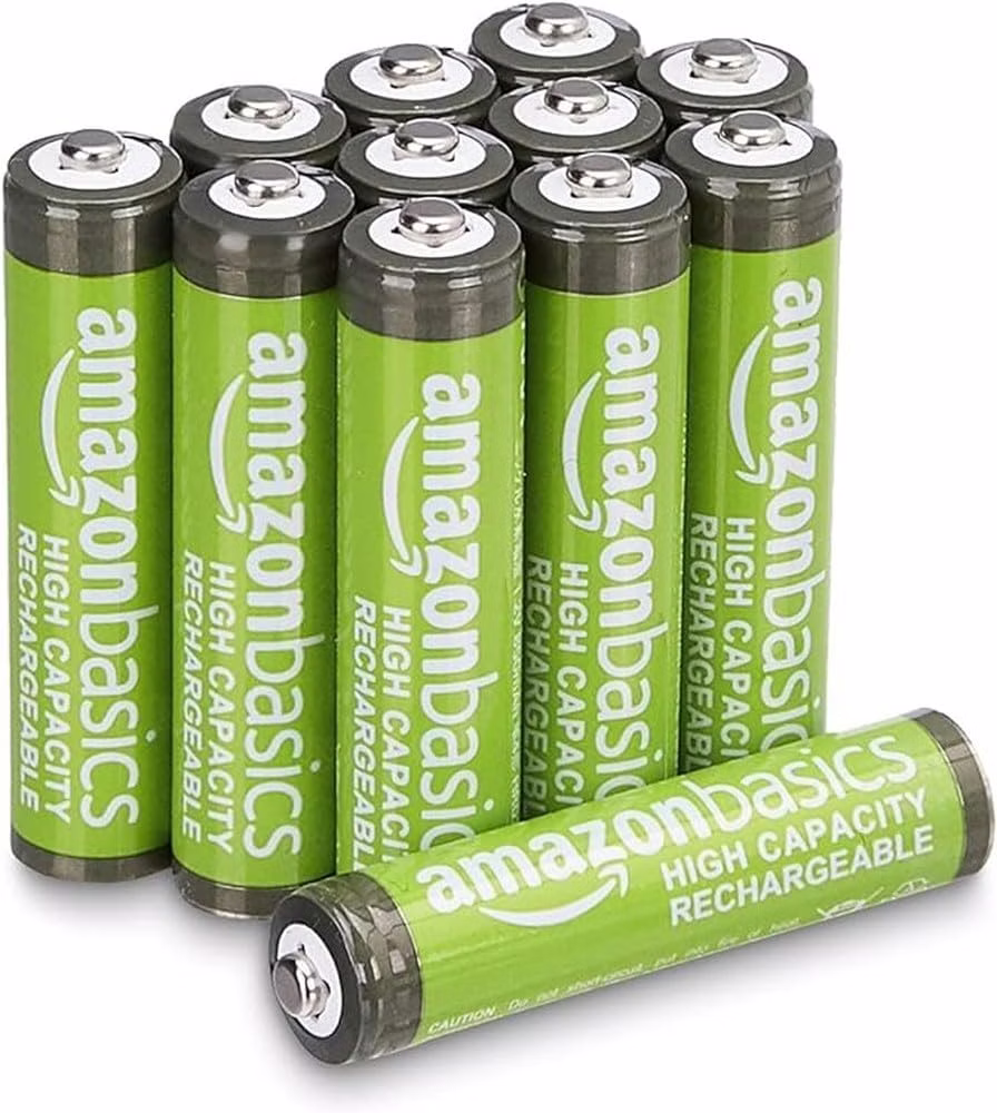 Amazon Basics 12-Pack Rechargeable AAA NiMH High-Capacity Batteries: $6.43 w/ Subscribe & Save