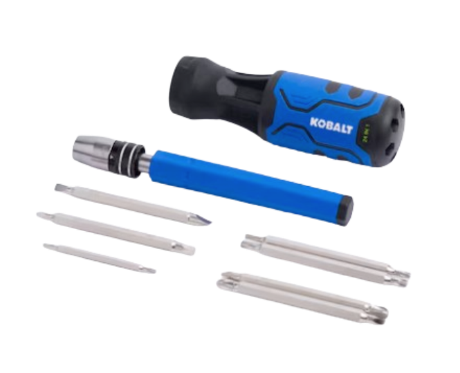 Kobalt QL3 24-in-1 Screwdriver w/ Precision Bit Set: $9.98