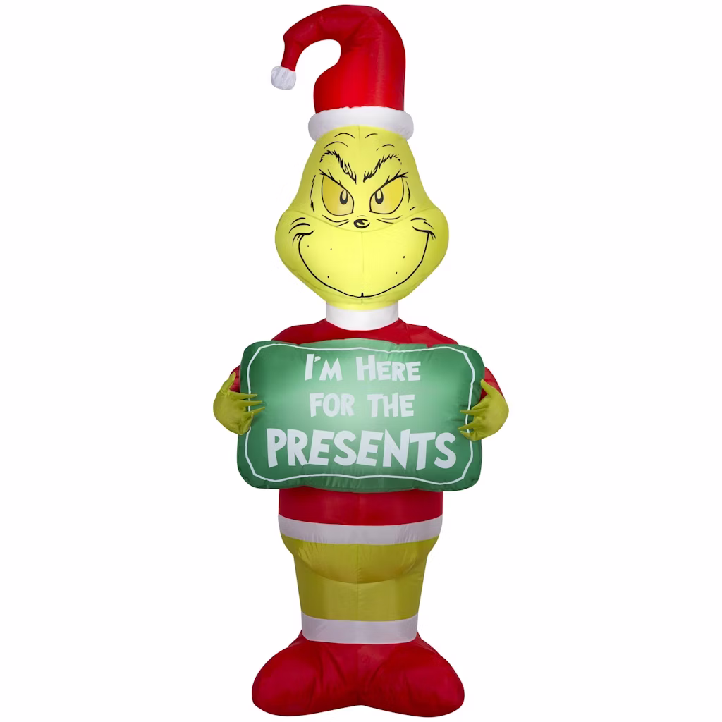 Dr. Seuss The Grinch 5.5-Foot Grinch Airblown Inflatable: $18
