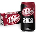 Dr Pepper Zero Sugar 12-oz. Can 12-Pack for $5 + free shipping w/ Prime