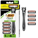 BIC Flex 4 Refillable Razor w/ 4 Cartridges for $3.69 via Sub & Save + free shipping w/ Prime
