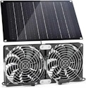ABitmax 4.7" 30W Dual Solar Powered Fan Kit for $28 + free shipping