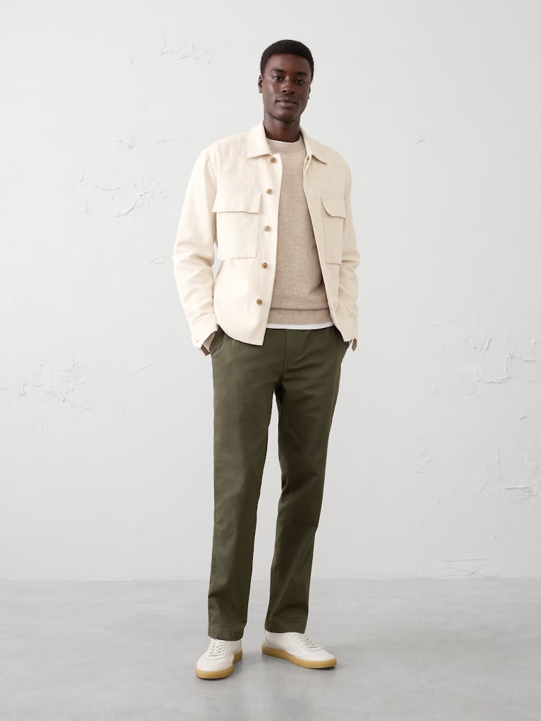 Banana Republic Factory Men's Athletic-Fit Summerweight Chino Pants: $36