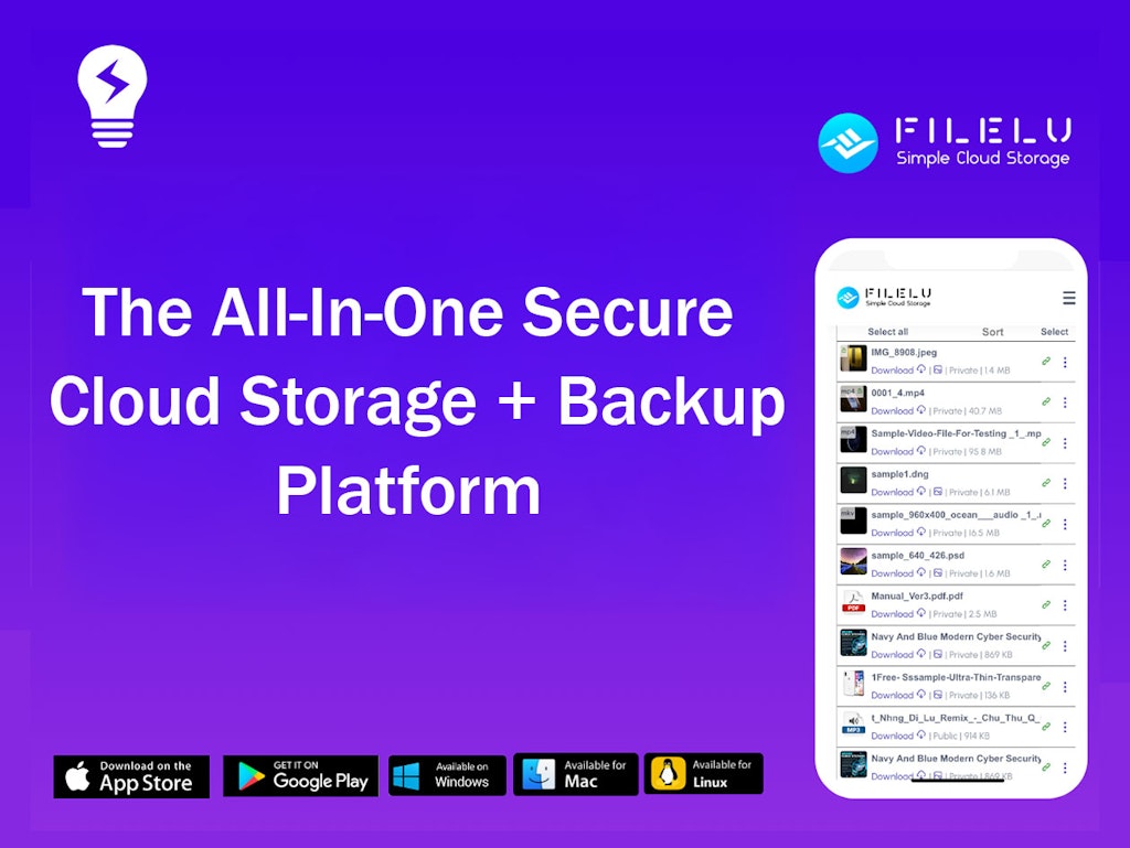 FileLu 8TB Cloud Storage Lifetime Subscription Promo at Stacksocial