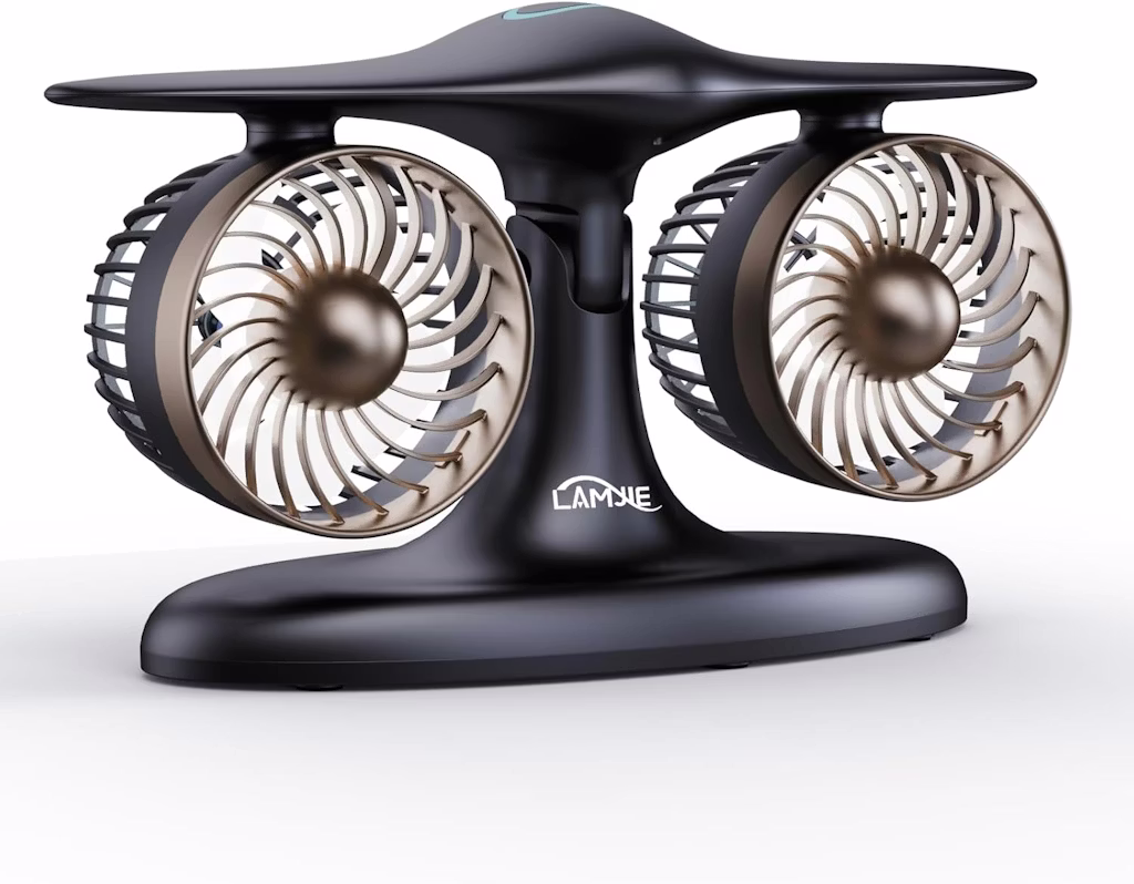 Lamjie 8000mAh Aviation Style Desk Fan: $18.99