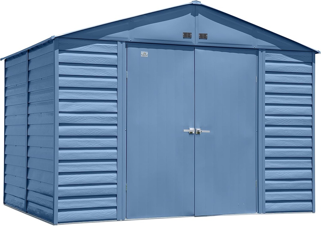 Arrow Select 10x8-Foot Outdoor Lockable Steel Storage Shed: $480