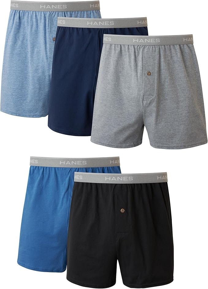 Hanes Men's Exposed Waistband 5-Pack: $15