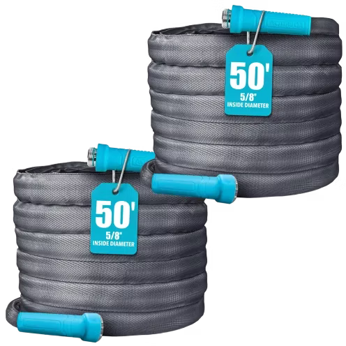 Aqua Joe 50-Foot Superlight FiberJacket Garden Hose 2-Pack: $40