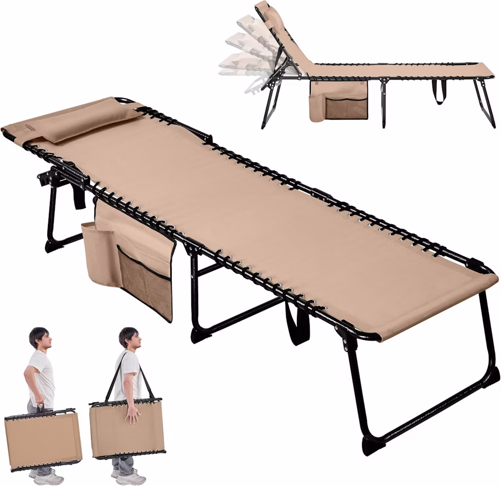 Yaheetech 22.4" Outdoor Folding Tanning Chair: $48.99