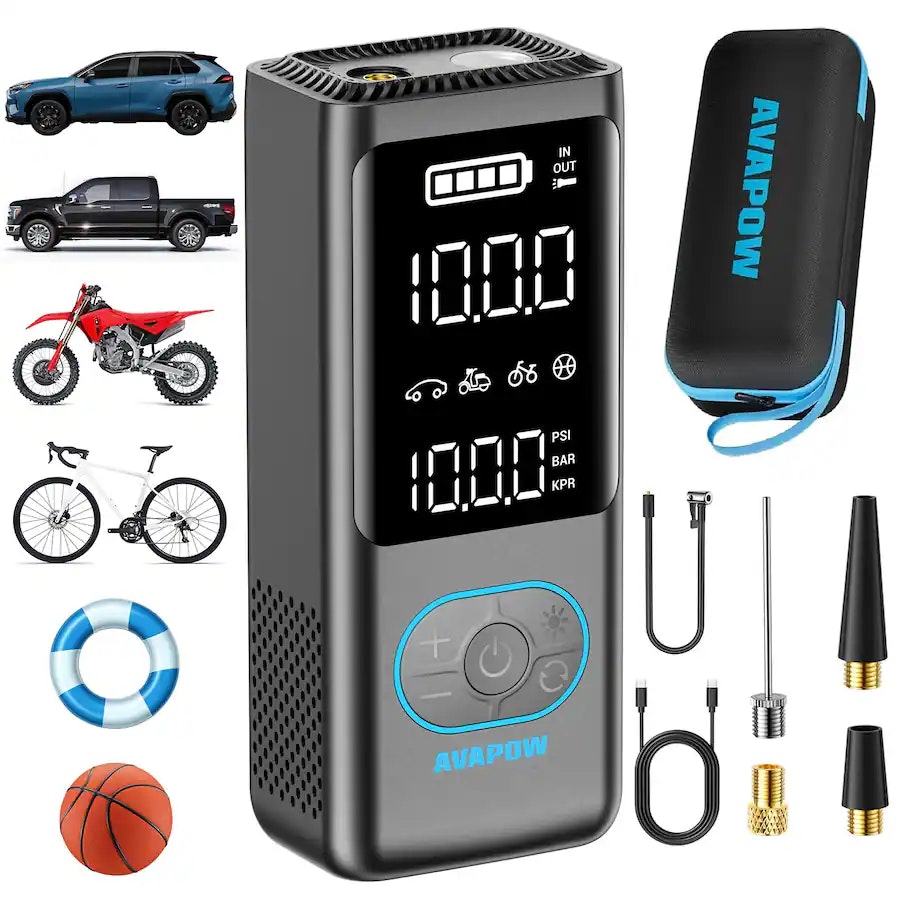 Avapow 150 PSI Cordless Air Compressor: $24.99