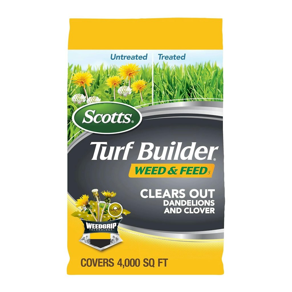 Scotts Turf Builder Weed and Feed 4,000-Sq. Ft. Bag: $20