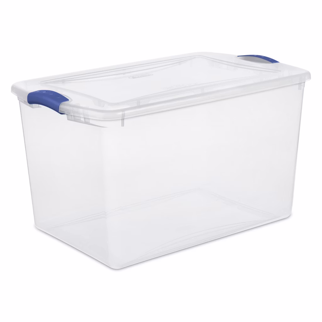 Sterilite 66-Quart Latching Storage Bin: $8.98