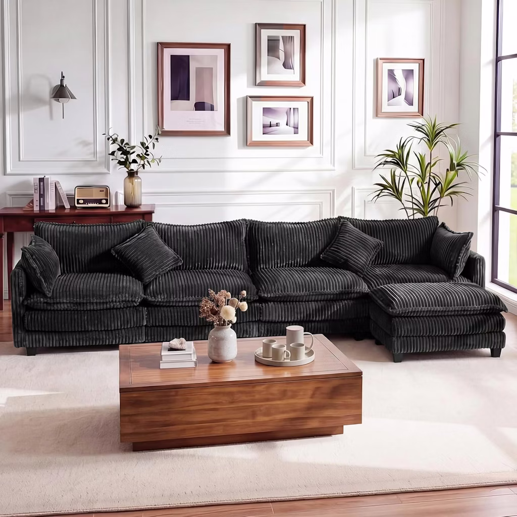Vesgantti 143" L Shaped Modular Sectional Couch: $369.99