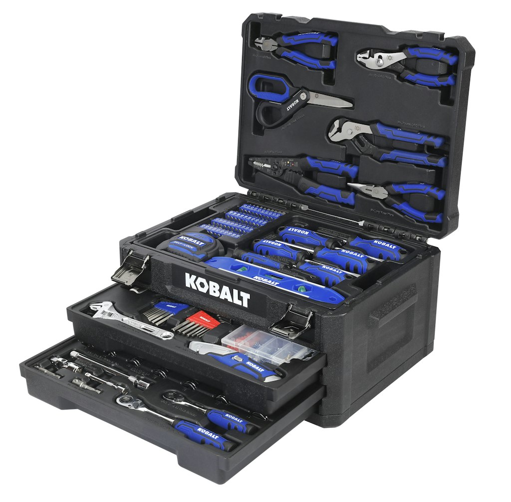 Kobalt 228 -Piece Household Tool Set w/ Folding Case: $134 Kobalt 228 -Piece Household Tool Set w/ Folding Case: $134