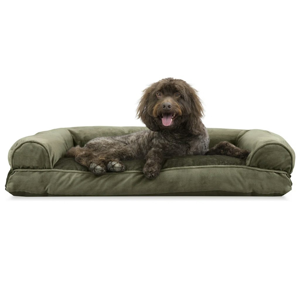 Faux Fur & Velvet Pillow Sofa Pet Bed Birch Lane Promo: $12 off + an extra 10% off
