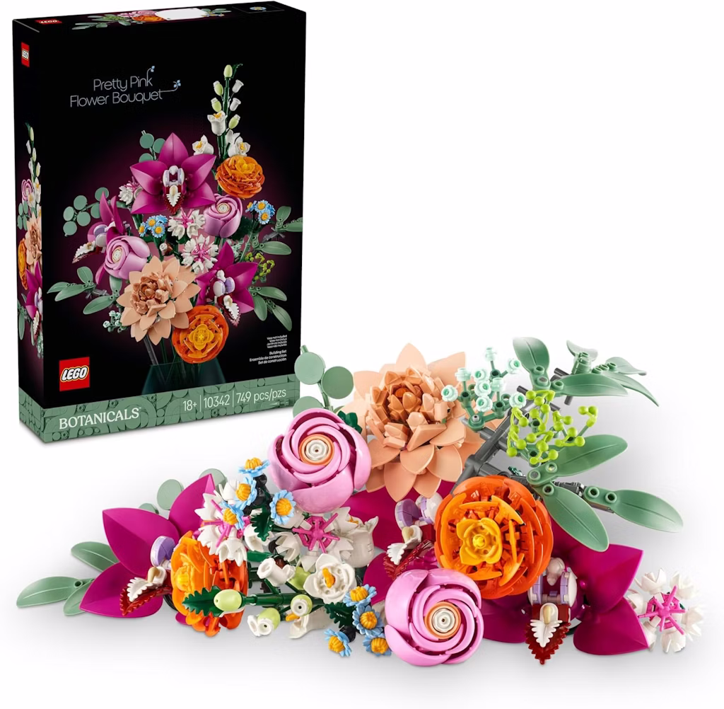 LEGO Botanicals Pretty Flower Bouquet 10342 Building Kit: $48
