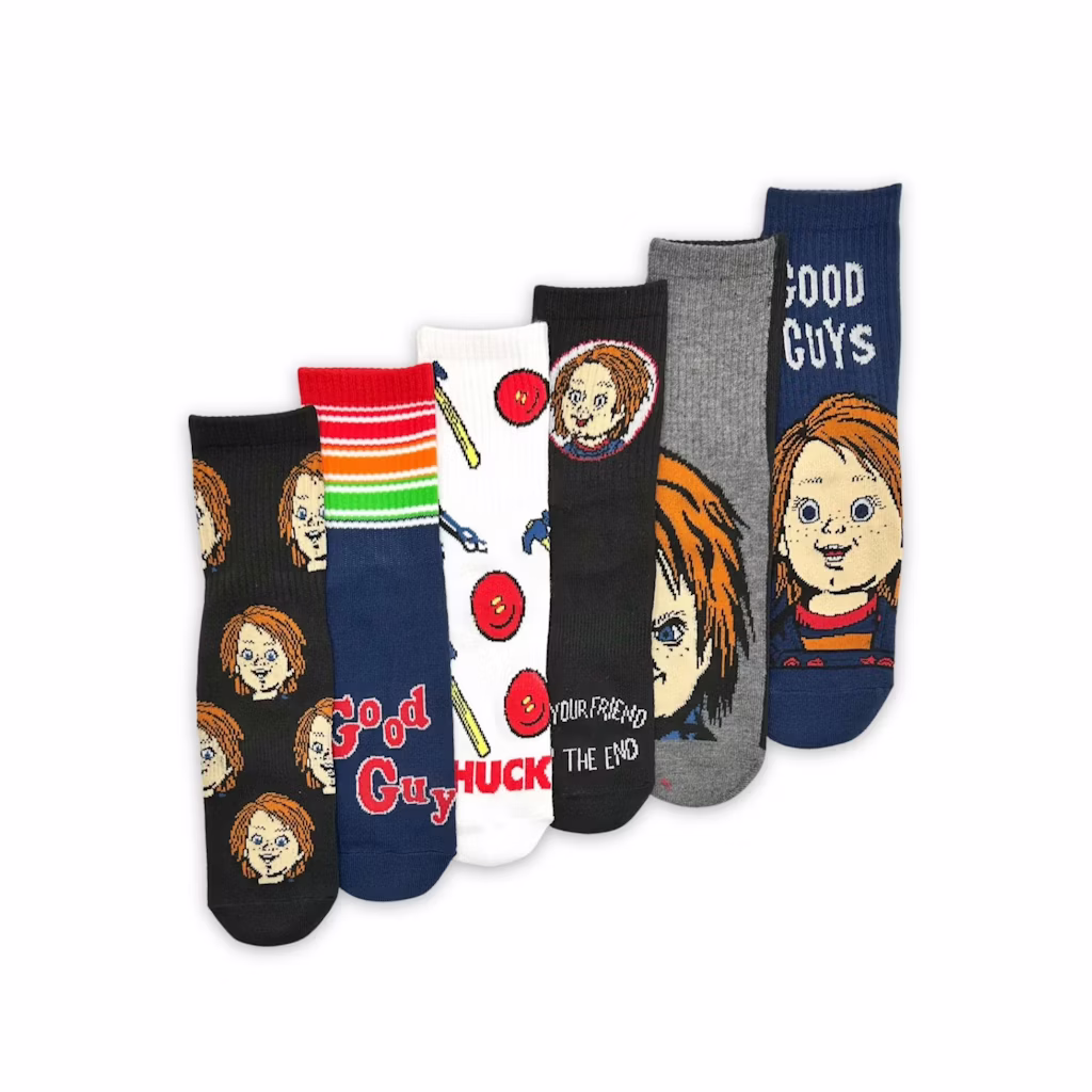 Chucky Men's Quarter Socks 6-Pack: $6.98