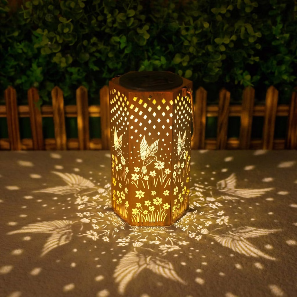 Hummingbird Outdoor Waterproof Solar Lantern: $7.95